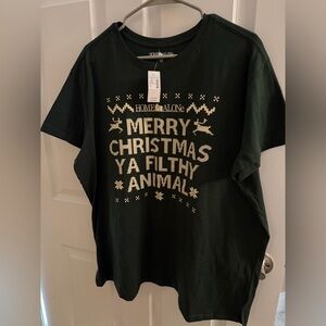 Men’s 1X Home Alone Green Christmas Tee NWT $30 MSRP